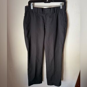 Perry Ellis Black Pinstripe Dress Pants